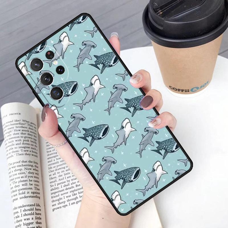 Baby Whale Phone Case Cover For Samsung Galaxy S24 S25 Ultra S21 S22 Ultra S10E Note 10 Plus Note 20 FE S23