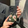 Rose Flower Phone Case For iPhone 16 Pro Max Case For iPhone 11 13 12 15 14 Pro Max 7 8 Plus XS X Soft Silicone Shockproof Cover