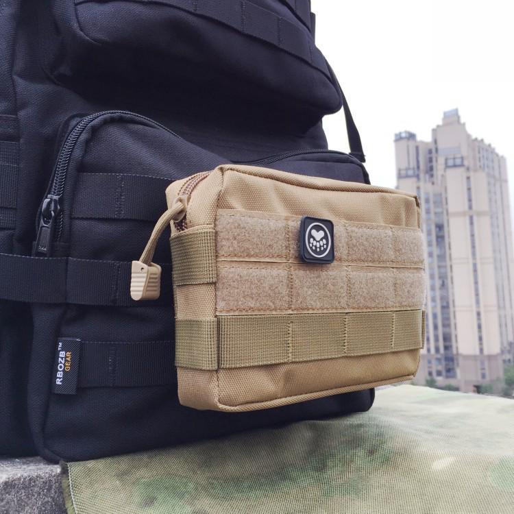 600D Camouflage MOLLE Tactical EDC Waist Pouch for Phone, Coins, and Keys.