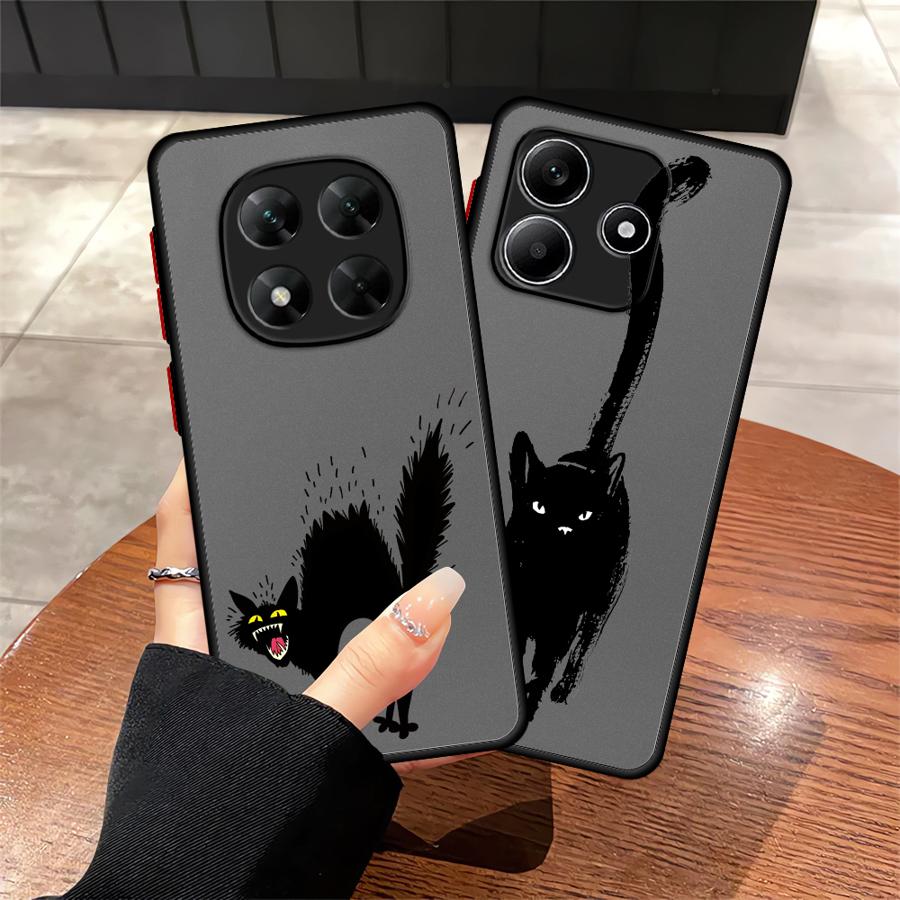 Case for Xiaomi Redmi Note 14 10 11 13C 12 9S 13 Pro Plus A4 14C Funda Back Phone Cover Lrritable Cat
