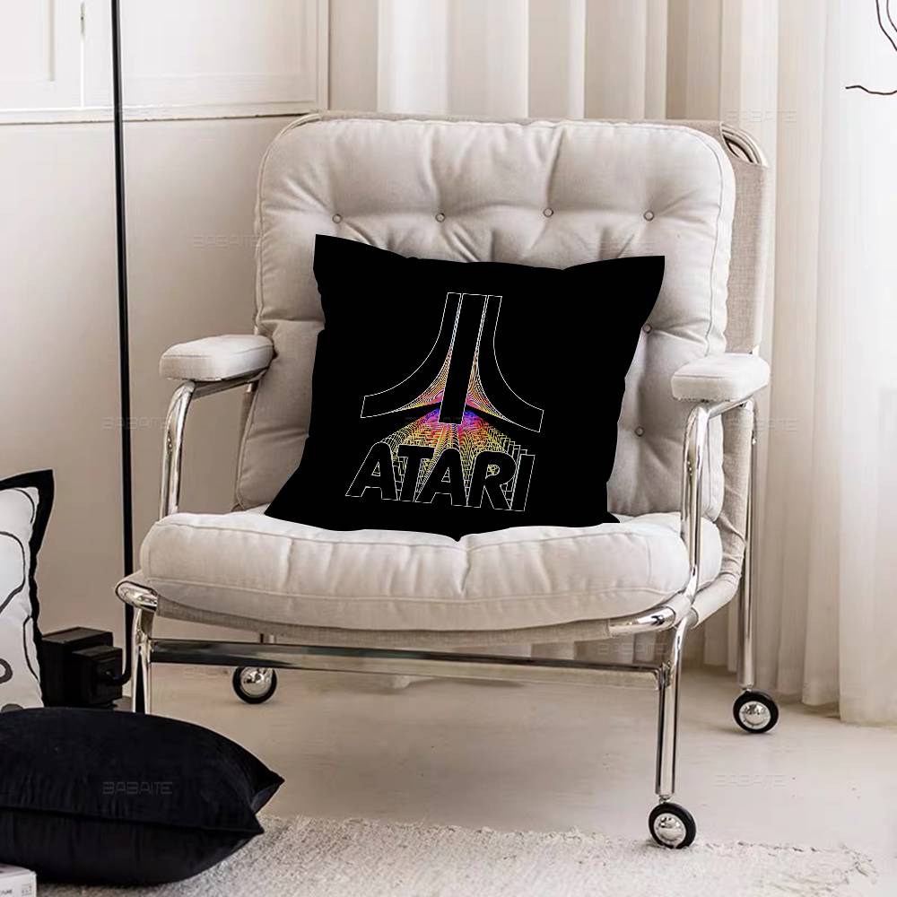 A-Ataris Logo Cushion Cover Car Throw Pillow Case For Sofa Car Christmas Gift 40x40cm 45x45cm