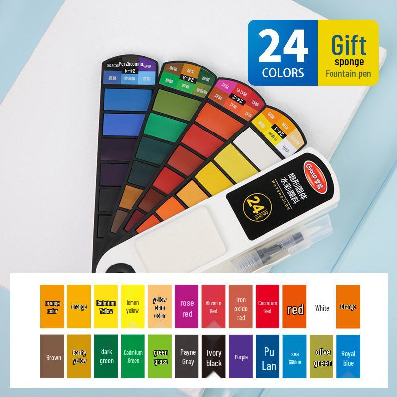 Mastering Solid Watercolors: Hand-Painted Washable Art for Kids and Students