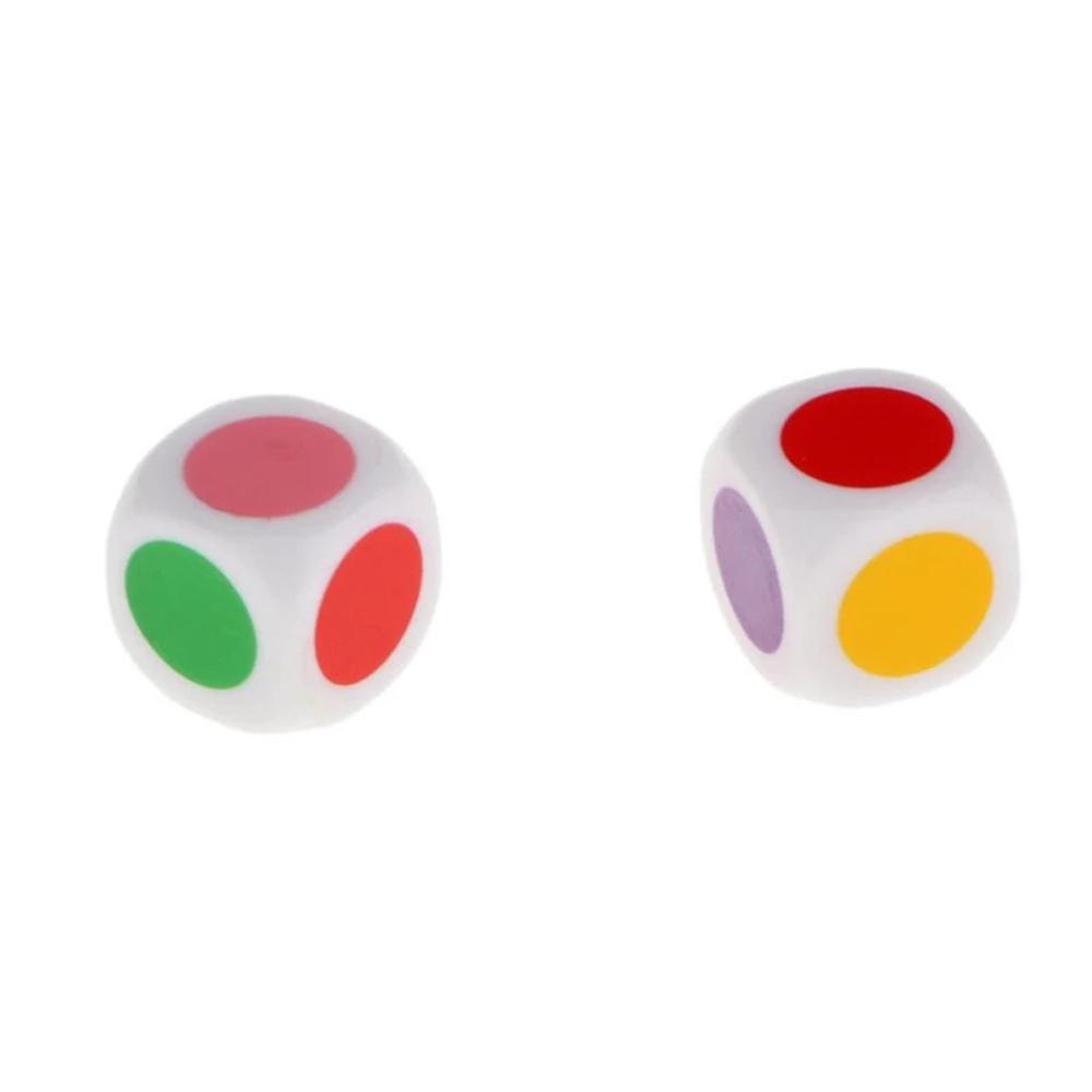 For Kids Family 5Pcs/Lot Board Game 16 Mm Acrylic Six Sided White Color Dices Cube Dice
