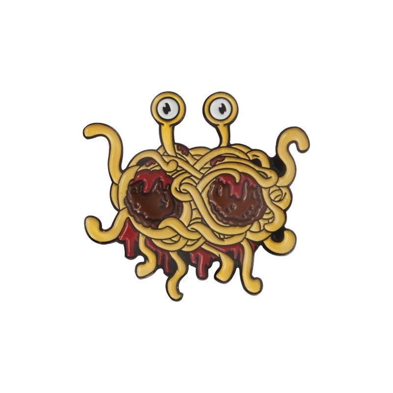 Jewelry Flying Spaghetti Monster Brooch Wish Creative Jewelry Spaghetti Design Brooch