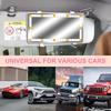Car Sun Visor, Mirror with LED Light, Retrofitable, Makeup Mirror Compatible, Stepless Dimming, Universal Design (Car, SUV, Truck), Pink