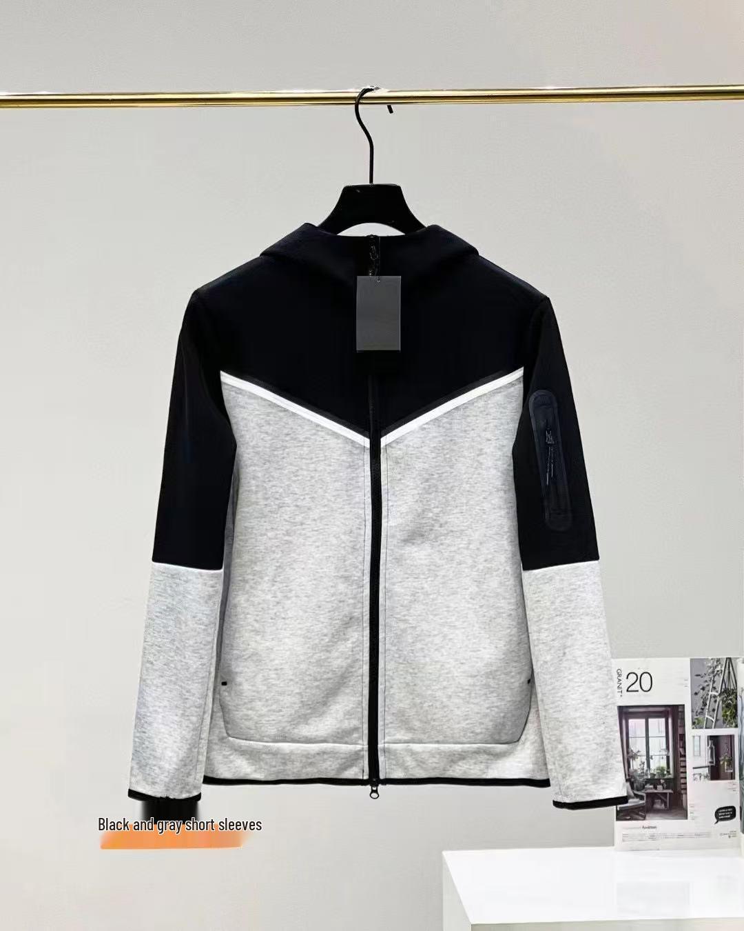 Spring 2025 Multi-color Casual Sports Zipper Hoodie Jacket L