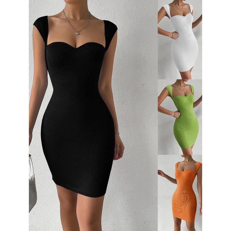 Body-Hugging Halter Strapless Dress Skinny Sheath Sling Tube Top Jumpsuit Skirt
