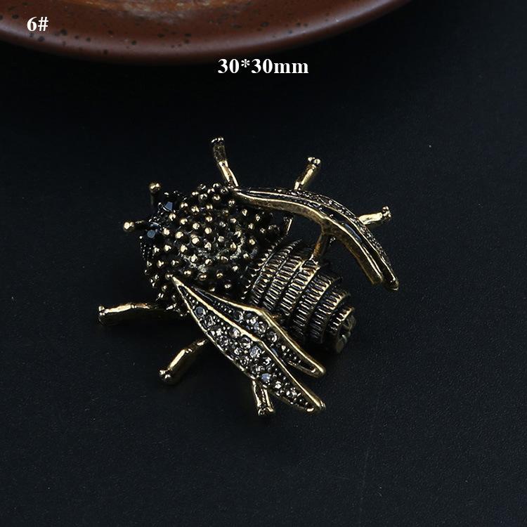 Mode Farbe Biene Tier Brosche Zubehör Anstecknadel Süßes Insekt Metall Kragennadel Broschen