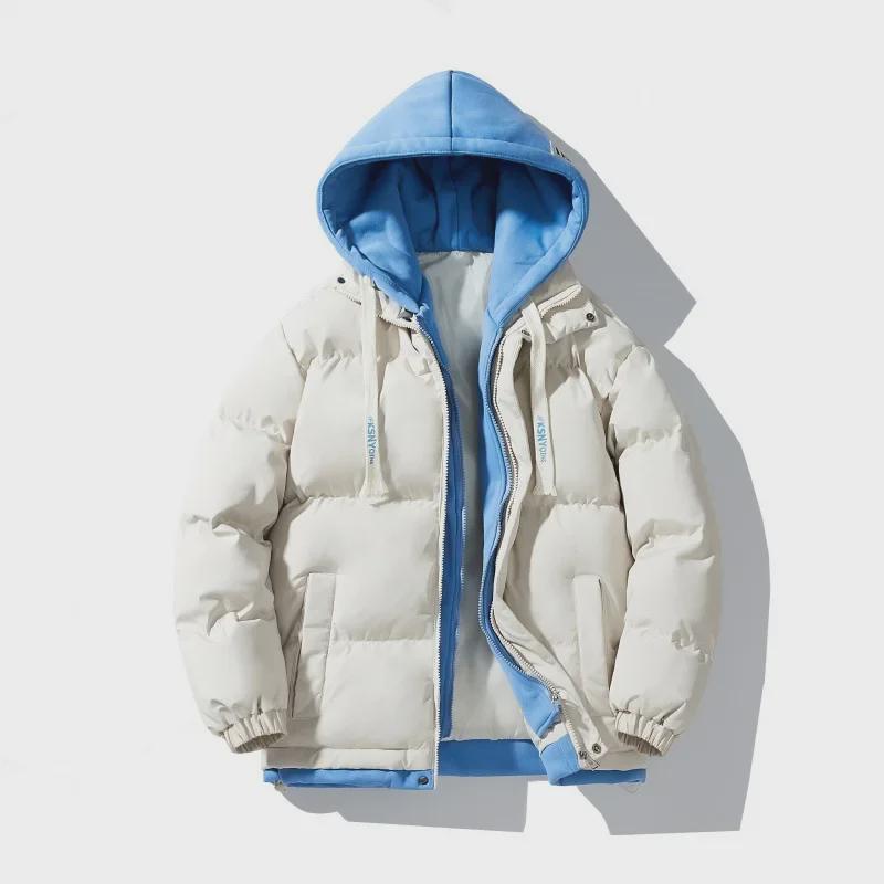Men's Trendy Oversized Hooded Cotton Jacket - Winter 2-in-1 Style