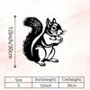 Vintage Iron Squirrel Wall Art Rust Resistant Metal Decor for Garden Patio Wildlife Gift