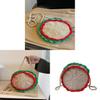 Knit Cute Hamburger Mini Shoulder Bag With Zipper Closure For Casual Travel