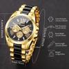 Xiaomi 4PCS Fashion Roma Dial Men Business Watches Jewelry Set Luxury Male's Quartz Wristwatch Reloj Hombre (Without Box)