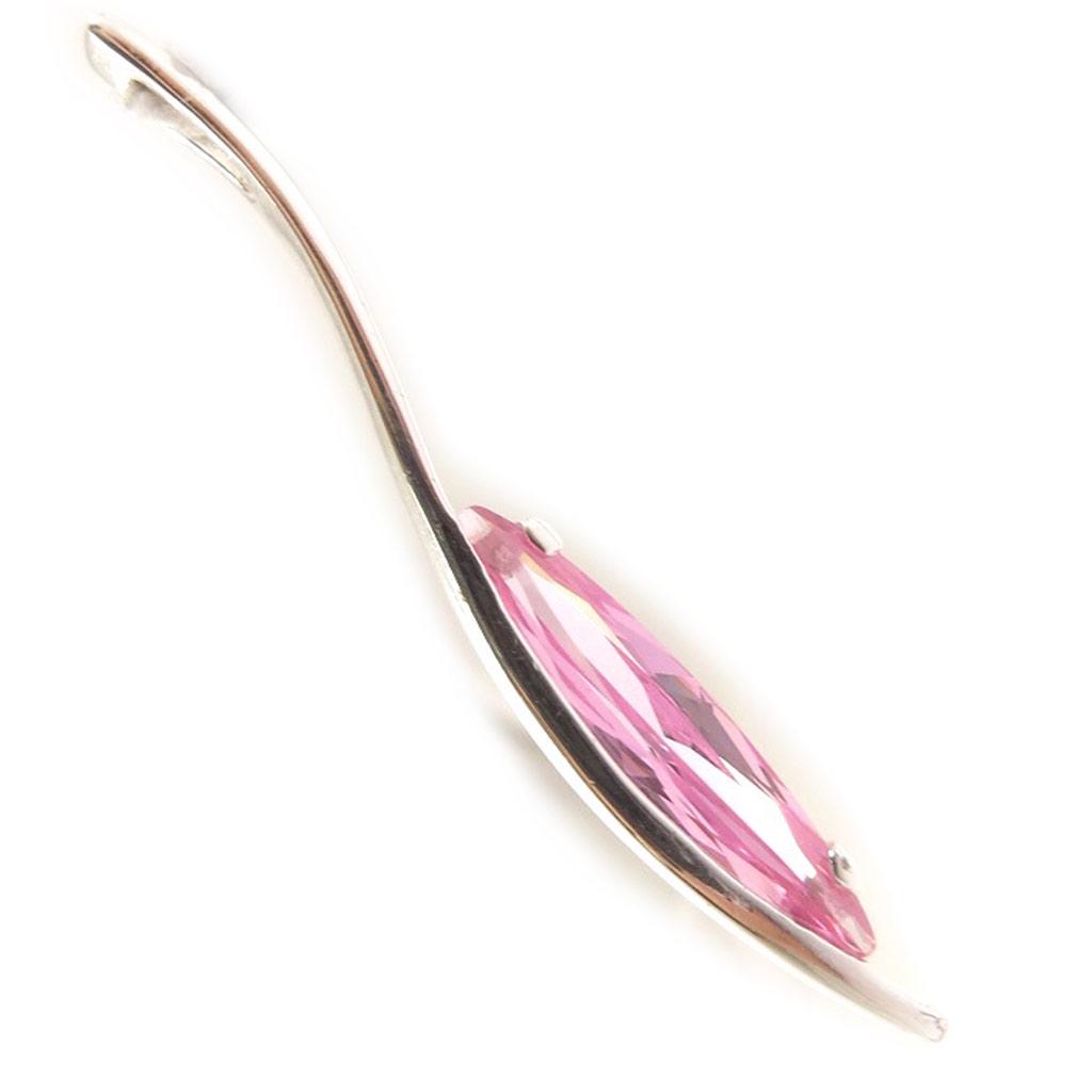 Les Trésors De Lily [C6861] - Silver 'Delicate' Rose Pendant