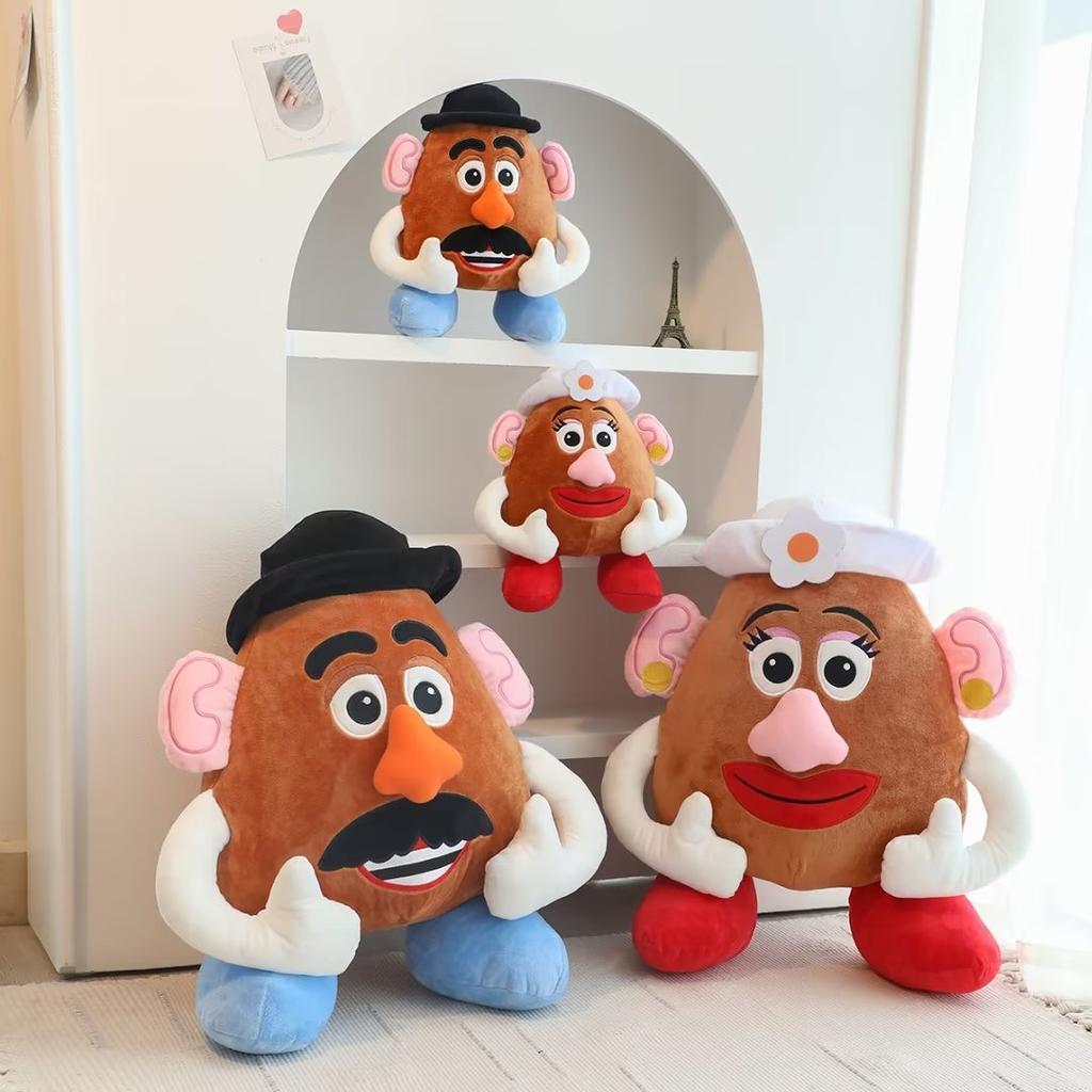Cute Mr And Mrs Potato Couple Plush Toy 2 In 1 Pillow Blanket Sleeping Doll Soft Stuffed Animal Christmas Gift For Girls