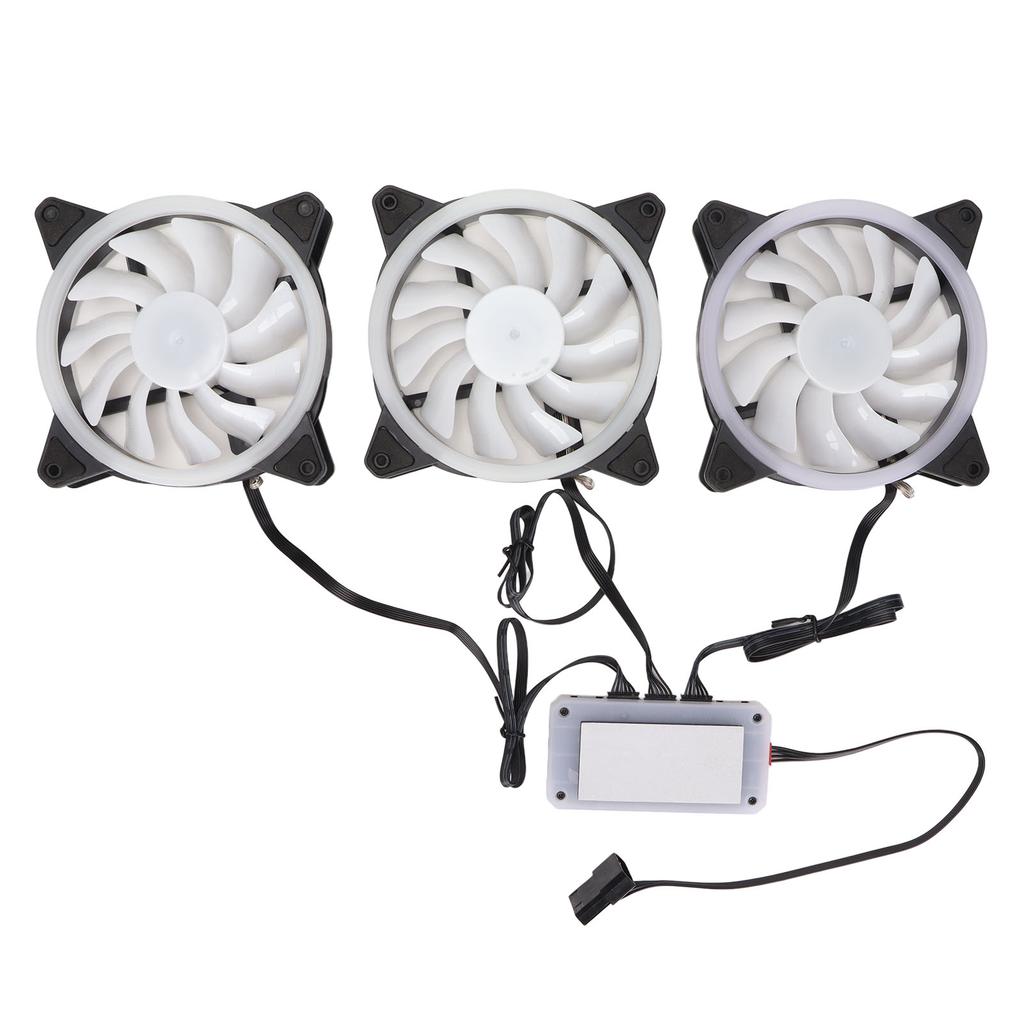 CPU Fan 11 Blades RGB Colorful Enhanced Frame Design Shockproof Silent Strong Heat Dissipation Cooling Fan DC 12V