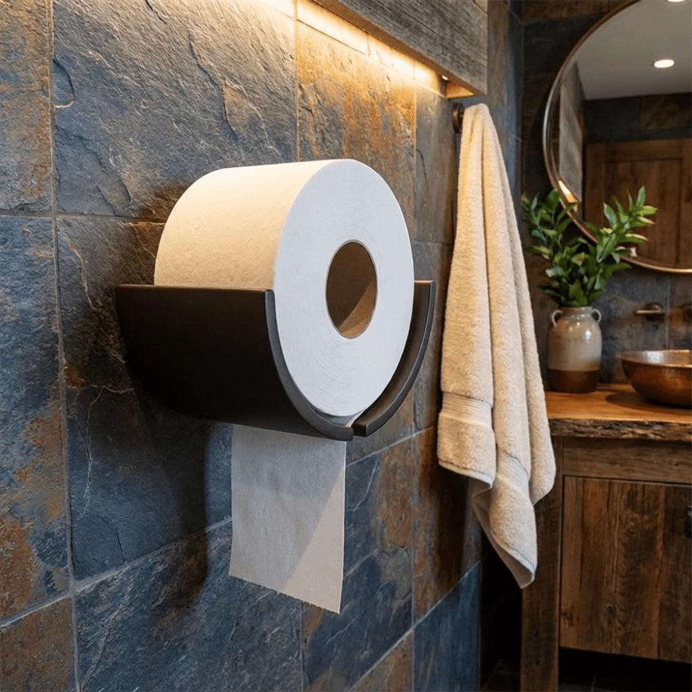 Space-Saving Wall-Mounted Paper Towel Box Plastic Paper Storage Rack Roll Paper Holder  Restaurant