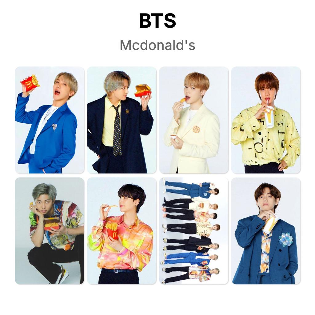 BTS Offizielle Fotokarte von McDonald's
