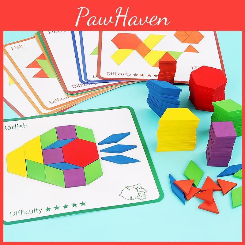 Wooden Shape Puzzle Educational Toy For Kids With Color Matching For Early Learning Development