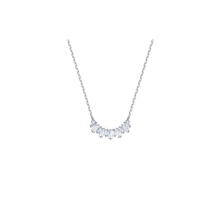 

Swarovski Sunshine Rhodium Plated Necklace Women necklace White-Gold 5472490 Box (Random Color)