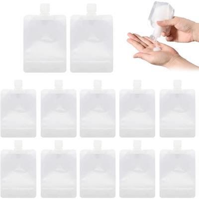 10 ks 30/50/100 ml cestovní velikost prázdné sáčky s těsnicími náplní, šampon, toaletní potřeby, kondicionér, nepropustné cestovní pouzdro