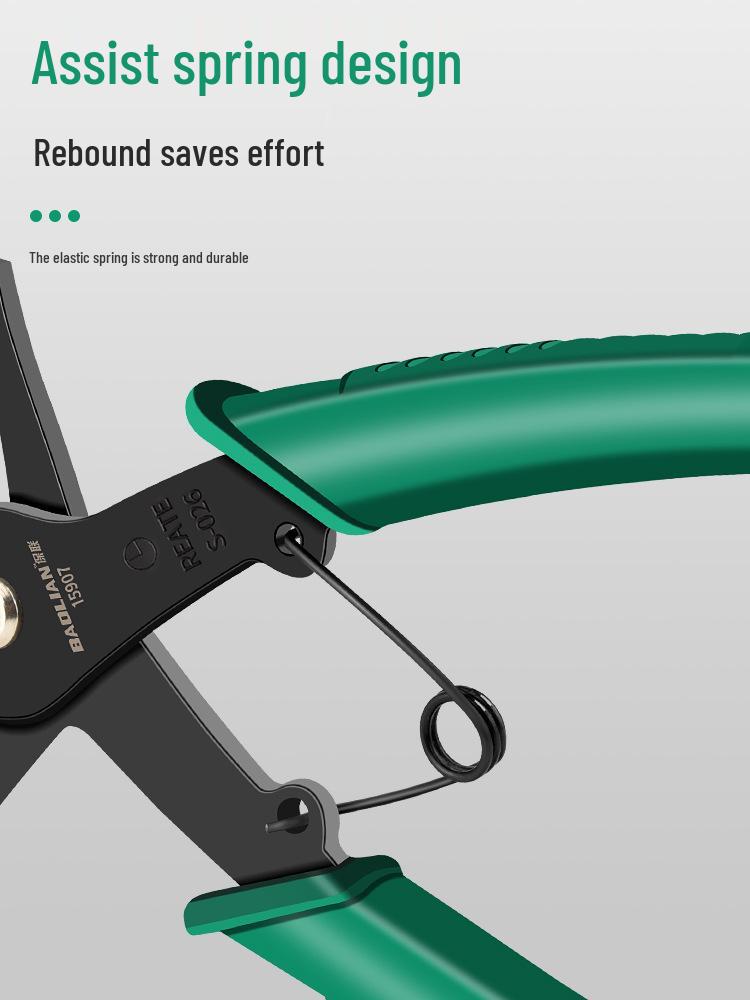 Multifunktions-Sprengringzange für zwei Einsatzzwecke: 2-in-1 Werkzeug zum Entfernen von Innen- und Außen-Sicherungsringen