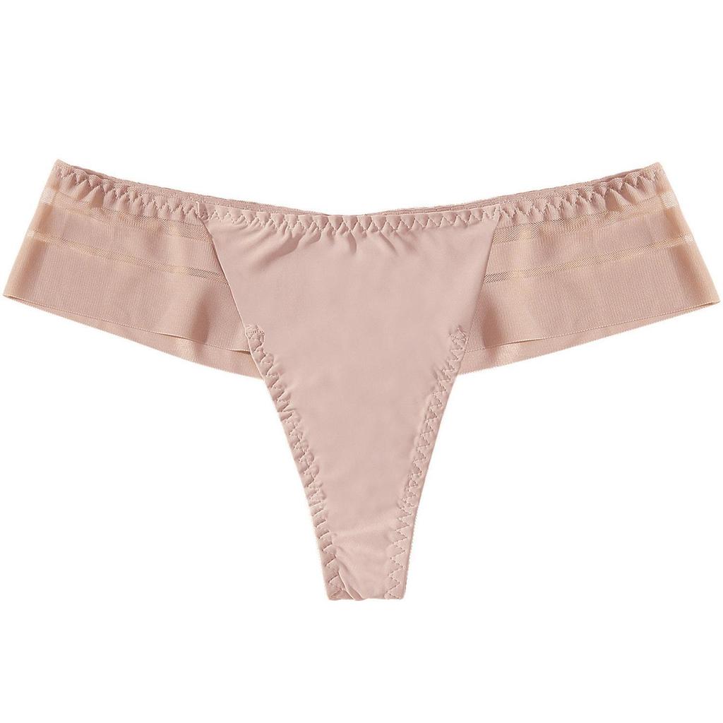 Euramerikanska Sömlösa Isilke Yoga Trosor för Kvinnor: Sexiga, Lågt skurna, Enfärgade Underkläder