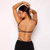 Sleek & Sexy Sleeveless Bodysuit: Thin Straps, Low Cut, Open Back