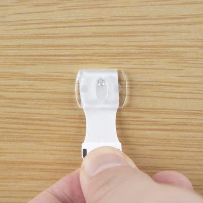 20Pcs Removable Strips Indoor Mini Light Clips Mini Size Wall Mounting Damage Free Hanging Light Clips Damage Free Cord Holders