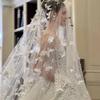 Mori Style Wedding Dress with 3D Butterfly Veil, Elegant Pearl Headpiece, and Soft Yarn Fishtail Train