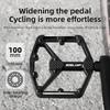 ESLNF Bicycle Pedal Aluminum Alloy Cycling Accessories Ultra Light Widened Anti-Slip Bearing MTB Road Bike DU Pedals
