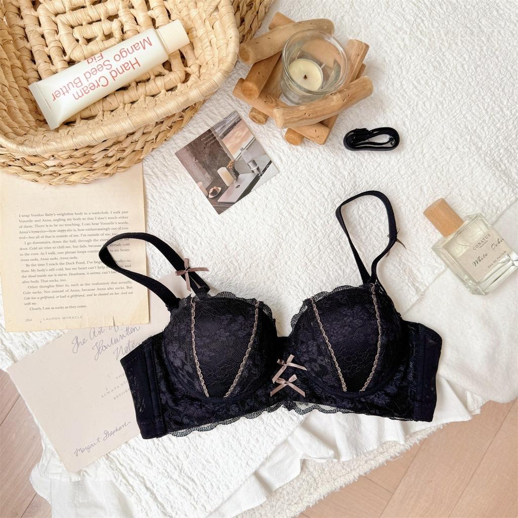 Donna Estate Pura Desiderio Sexy Pizzo Seno Piccolo Raccoglie Per Mostrare Grande Senza Ferretto Ricevi Coppia di Lingerie per il Latte