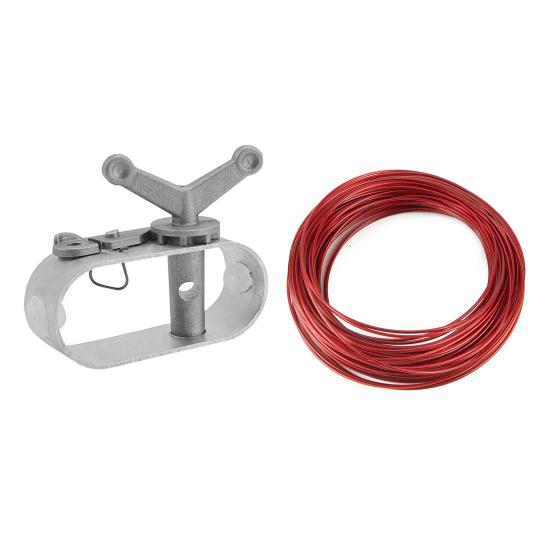 1 Set Pool Cover Winch High-Strength Universal Size Rust-proof Wide Application Simple Installation