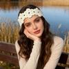 Floral Crochet Flower Hair Band Retro Women Hair Scarf Knitted Headband  Girl Hair Accessories