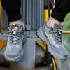 Safety Shoes Men Anti-smash Breathable Work Boots Steel Toe Cap Puncture-Proof Male Footwear