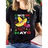 European Sizes Women's Short Sleeve Crew Neck T-Shirt - Summer & Spring Casual Blouse with Short Sleeve & Crew Neck - Machine Washable Opaque Top
