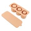 Ice Mold sy Fill Silicone 3 Cavity Hollow Cylinder Ice   for Whiskey Cold Drink