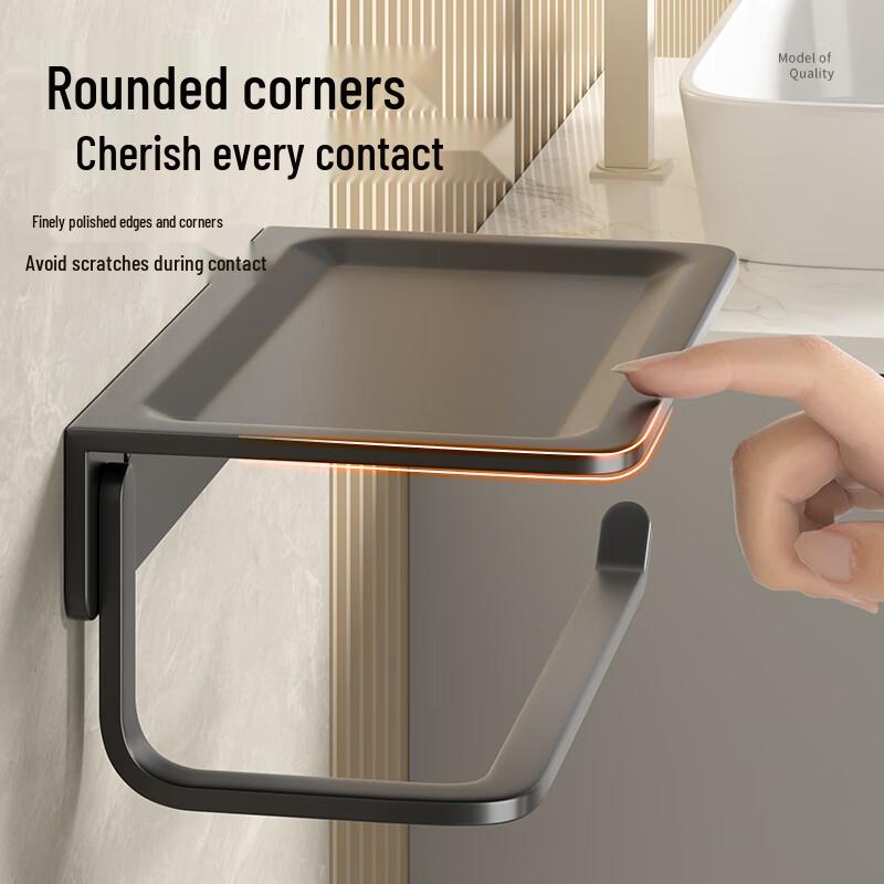 Bathroom Wall-Mounted Tissue Box Holder