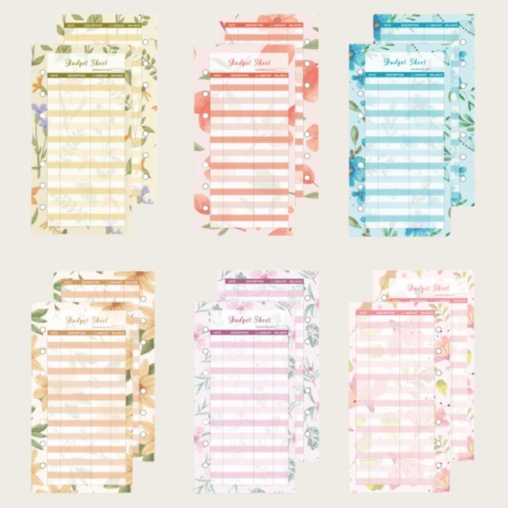 PU Money Saving Binder Marbling Money Saving Notebook Cash Budget Book  Save Money