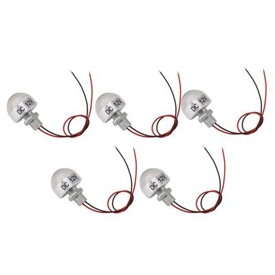 5PCS LED In Ground Well Light DC 12V 1W Mini Embedded Spotlight LED Deck Lamp for Jewel Cabinet