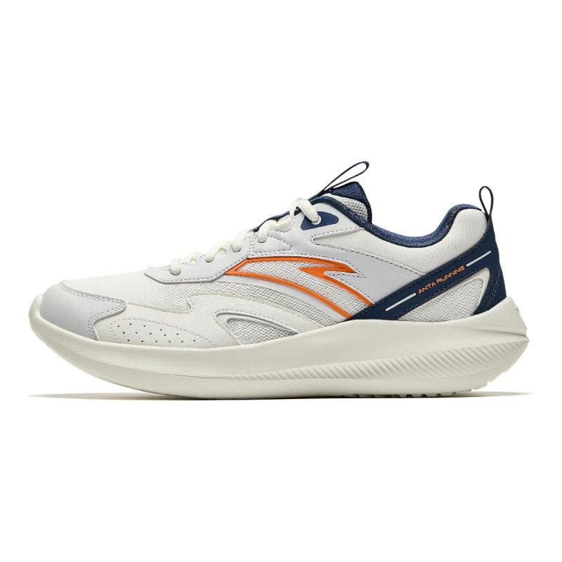 Anta men running shoes white grey blue breathable lightweight non-slip 912515516-2 42.5