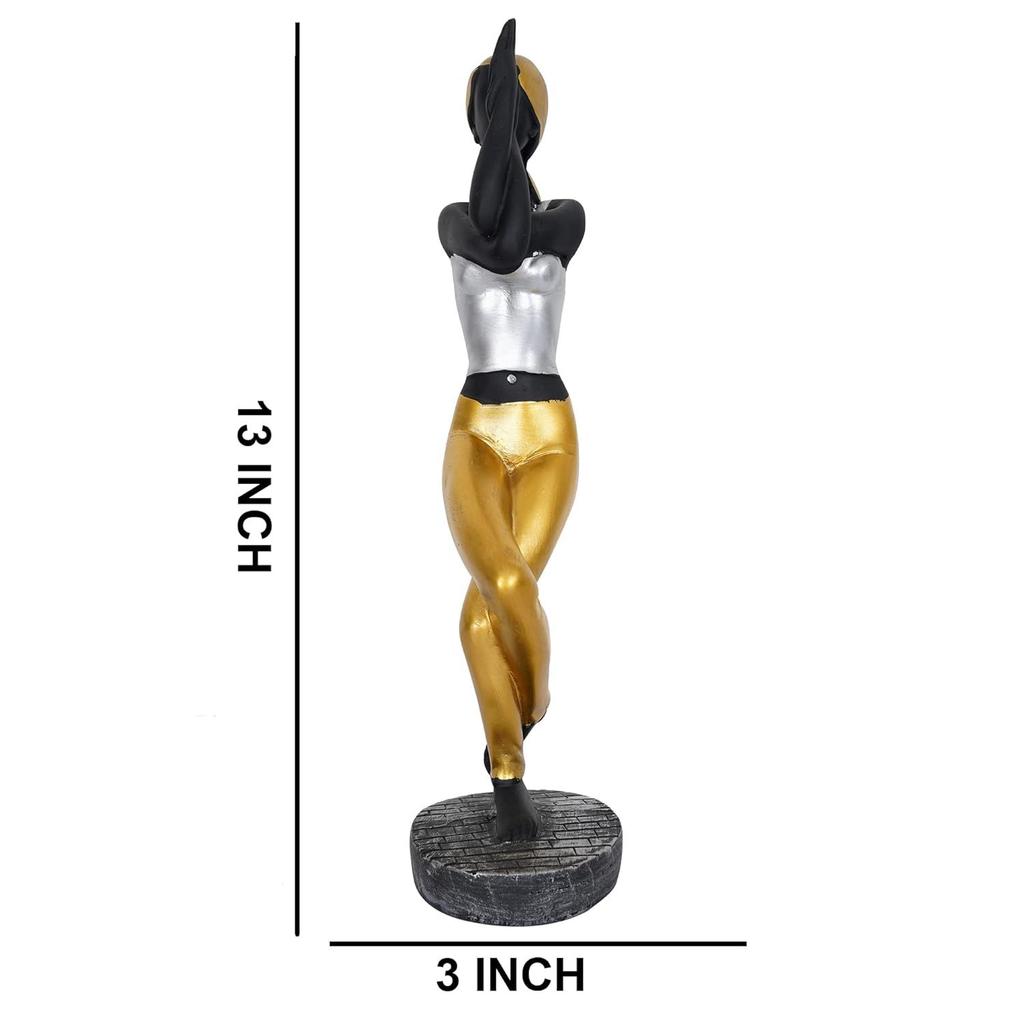 Pryskyřičná fantasy jógová dáma bytová a kancelářská dekorace exponát