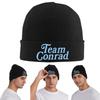 Team Conrad Logo Warm Knitted Cap Winter Knit Bonnet Hat Skullies Beanies Hip Hop Caps for Unisex