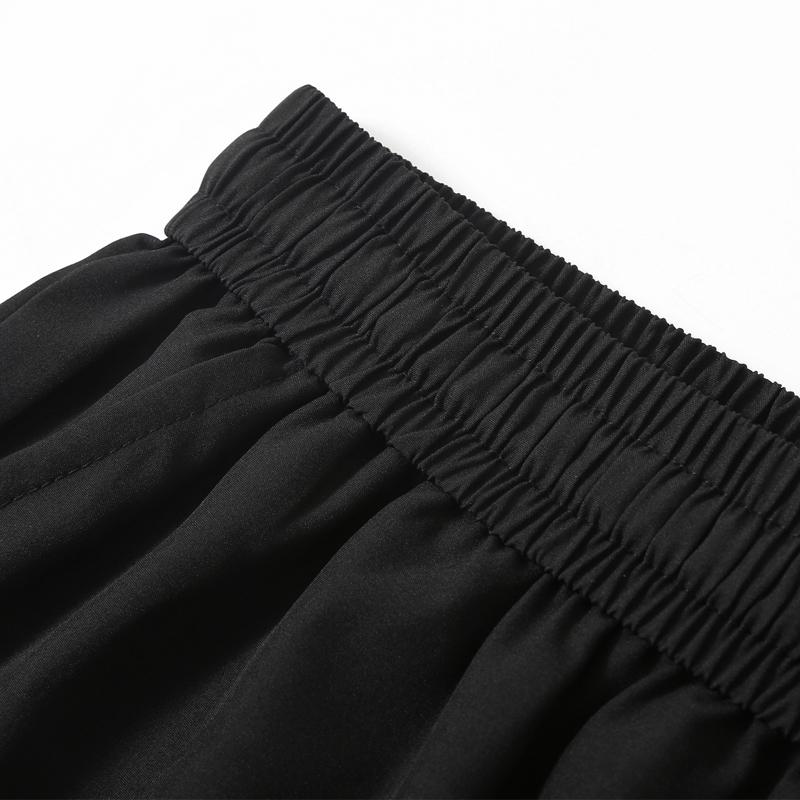 Men's Plus Size Quick Dry 7/8 Pants, Elastic Waist Summer Casual Cropped Trousers (4XL-10XL)