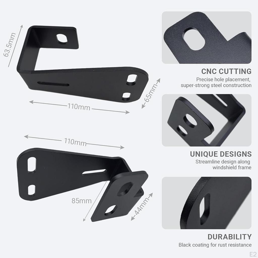 High Lift Jack Mount Hood Brackets Rack for Wrangler CJ 1944-1986