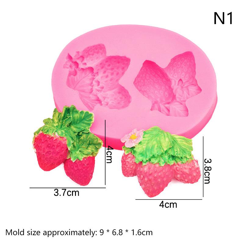 

Strawberry Ice Cube Tray Strawberry Silicone Moulds For Chocolate Candy Cake Cupcake Soap Baking Jello Cookie Wax Crayon Melts as the picture