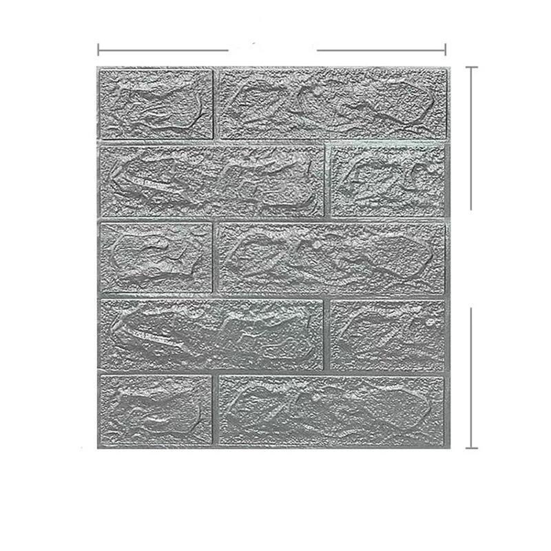 

20 шт. DIY 3D простые наклейки на стену с кирпичным узором, утолщенные, звукоизоляционные, водонепроницаемые, влагостойкие 20pcs