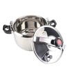Household Stainless Steel Pressure Cooker Canner Explosion Proof Double Bottom Pressure Cooker for Gas Stoves Induction Stoves