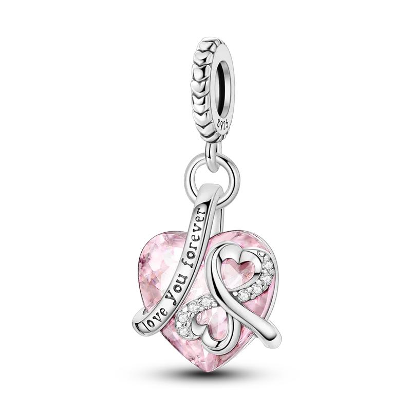 Copper Metal Pink Color Love Color Flower Colorful Drawing Board Pendant Bead Components Camera Charm Bead Components Bead Component Compatible With