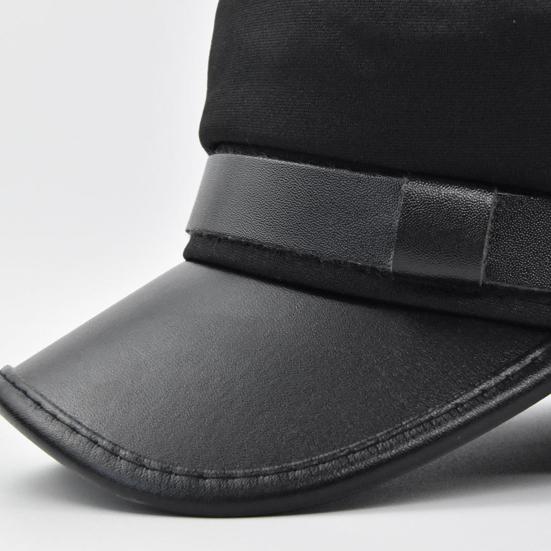 Beret Cap Solid Color Wide Brim Retro Style Casual Cap Sun Protection Keep Warm Head Wear Autumn Winter Cap Captain Hat Streetwear Women Accessories
