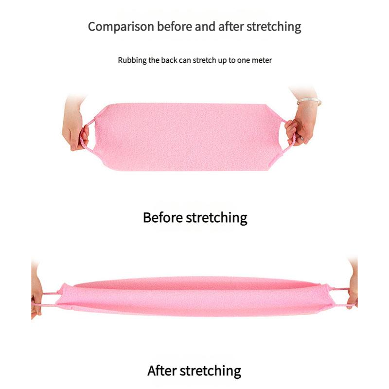Extra Dickes Elastisches Zugband Badebürste Nylon Peeling Rückenpeeling-Handschuh zur Entfernung abgestorbener Haut Saunazubehör